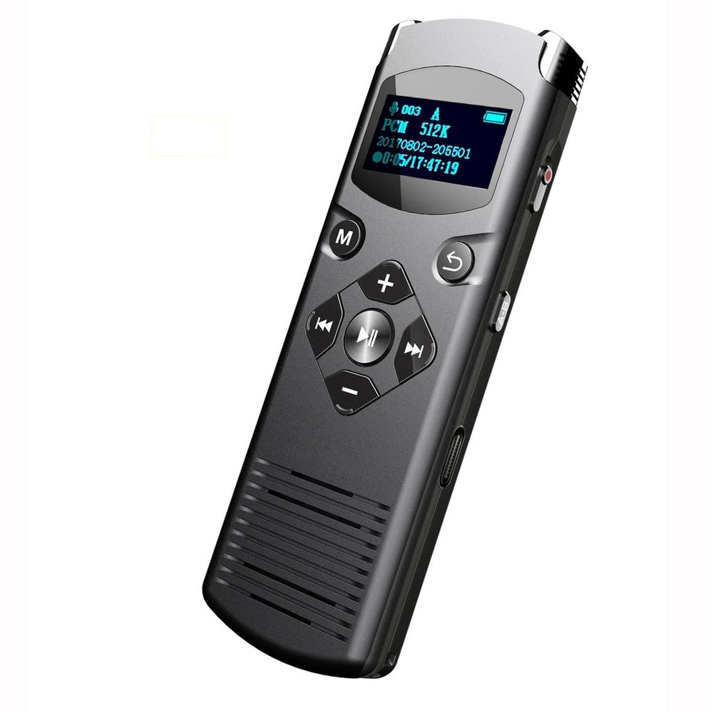 XARONF Digital Voice Recorder, with Built-in Mic and USB, 16GB Memory, Noise Cut for Noise-Free Recordings