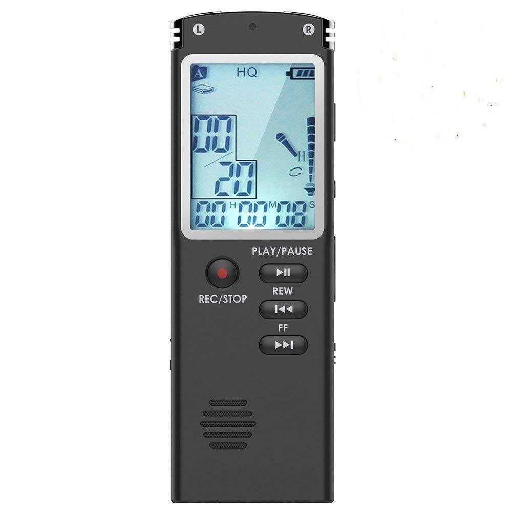 XARONF 32GB Digital Voice Recorder Mini Voice Recorder Audio Recorder with MP3&USB for Lectures, Meetings, Interviews