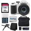 Kodak PIXPRO AZ405 Digital Camera (White) Bundle with Case, 32 GB SD Memory Card, Memory Card Wallet, Card Reader, Table Tripod, 4 AA Batteries & White Charger and Cloth view 1