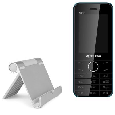 BoxWave Stand and Mount Compatible with Micromax X708 - VersaView Aluminum Stand, Portable, Multi Angle Viewing Sturdy