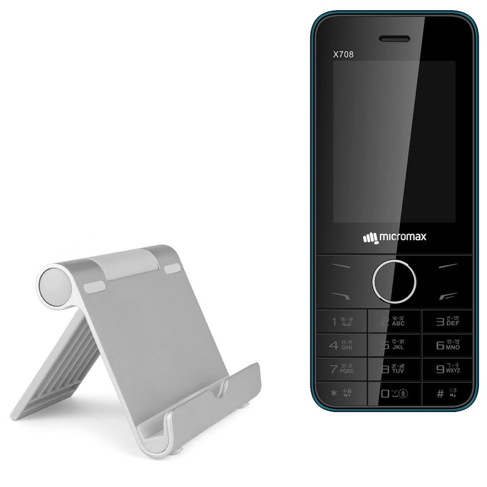 BoxWave Stand and Mount Compatible with Micromax X708 - VersaView Aluminum Stand, Portable, Multi Angle Viewing Sturdy