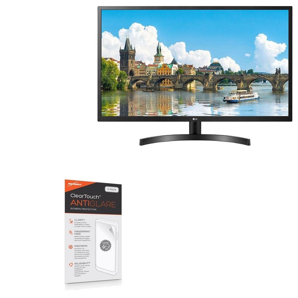 BoxWave Screen Protector Compatible with LG 32 Monitor (32MN530P) - ClearTouch Anti-Glare (2-Pack), Anti-Fingerprint Matte Film Skin