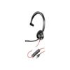 Plantronics Blackwire 3310 USB-C Headset - Mono - USB Type C - Wired - 32 Ohm - 20 Hz - 20 kHz - Over-The-Head - Monaural - Supra-aural - Noise Cancelling Microphone view 1