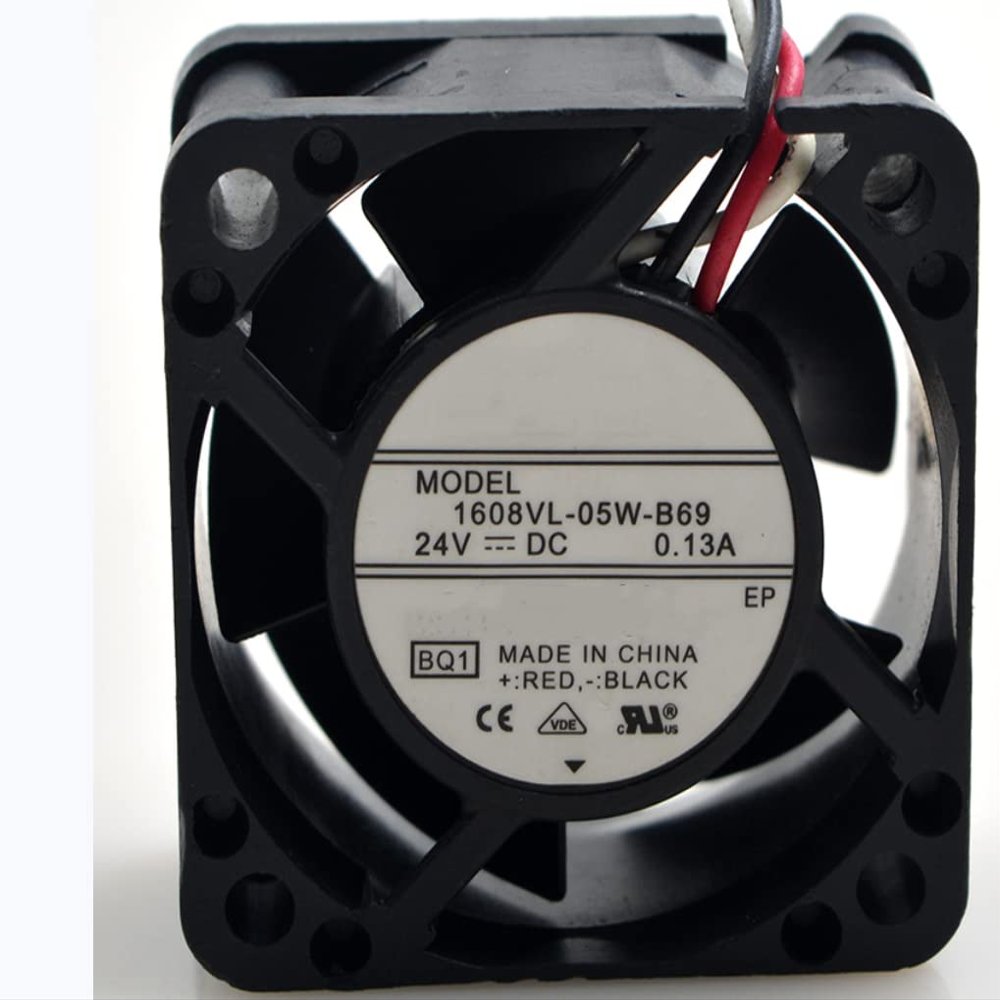 1608VL-05W-B69 24V 0.13A 9500RPM 11.3CFM 40X40X20MM 3-Wire Cooling Fan