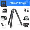 Heavy Duty Tripod Carbon Fiber Camera Tripod WEYLLAN LX9 Professional Tripod Camera, 10 Layers Carbon Fiber Tube, with 40mm Leg Tube, Durable Carbon Bowl Tripods for DSLR Camera Max Load 88lbs/40kg view 3