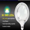 MA-1010U 2 in 1 USB Magnifying LED Lamp Warm/Cold Light Switchable 3D Magnification Lens 2.5W Low Consumption view 2