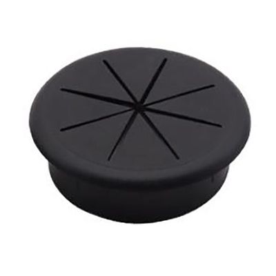 TNDYIG 1Pcs Office Furniture Accessories 50MM/60MM Computer Desk Line Hole Cover ABS Plastic Eight Petal Threading Box Cover (Color : Black, Size : 50mm)