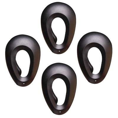KALLORY 2pairs Hair Dye Earmuffs Ear Protectors for Hair Coloring and Bathing Lightweight Ear for Professional and Home Use Black