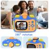 FXNFXLA Kids Camera Instant Print Camera, Thermal Printing Camera for Children, 1080P HD Video Digital Photo Camera Toys, Boy Girls Birthday Gift(Color:A) view 3