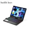 HENGHUI 360 Rotatable Keyboard Case for iPad Air 5th 4th Generation 2022/2020, iPad Pro 11 inch 4th 3rd 2nd Gen Backlight Keyboard with Trackpad, Bluetooth Foldable Keyboard Cover (Black) view 2