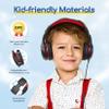 EarFun K1 Kids Headphones Wired with Microphone, 85/94dB Volume Limit Headphones for Kids, Portable Wired Headphone with Shareport, Stereo Sound Foldable Headset for School/Tablet/iPad, Black Red view 4