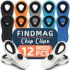 12 Pack Chip Clips, Colorful Magnetic Clip, Plastic Bag Clips with Airtight Seal Grip for Bread, RV Accessories, Food Bags, Garden Plants, Snack Bags and Kitchen Organization view 1