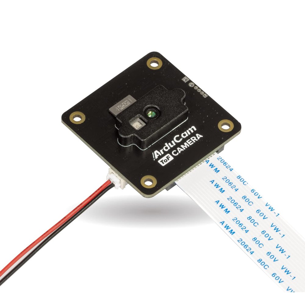 Arducam ToF Camera, 0.43MP Color Rolling Shutter Camera Module with Case for Raspberry Pi and Nvidia Jetson Board, Depth Sensing Solution ToF Tech Camera