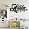 Leo Horoscope Zodiac Sign Fire Sign May Roar Like Lions But Sweet As Kittens Fire Sign Zodiac Bedroom Vinyl Wall Decal Quotes Sticker Kids Adult Girl Boy Room Bedroom Wall Decoration Size (24x40 inch) view 1