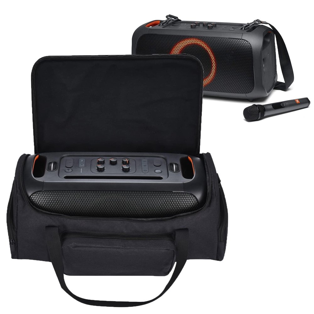 Carrying Case for JBL PartyBox On The Go Speaker, Soft Travel Storage Bag Compatible with PartyBox On-The-Go Portable Party Speaker Outdoor Box-Only Case No Shoulder Strap(Black)