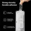 TOLUON Adhesive Socket Fixer Traceless Punch-Free Self-Adhesive Non-Slip Free Adjustment Organizer Wall-Mounted Power Strip Holder Rotary Socket Hook Socket Fixer White B view 4