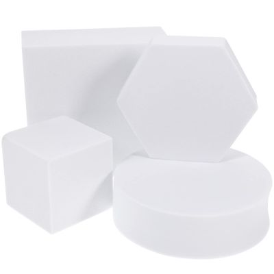 Abaodam Geometric Cube Photo Props Set 4Pcs Foam Blocks for Product Photography Jewelry Cosmetics Dessert Display Indoor Outdoor