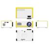 XARONF Mini Projector - Portable Projector HD Supported Projector for Home Theater, Supports PC/HDMI/DVD/SD Card view 2