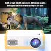 XARONF Mini Projector - Portable Projector HD Supported Projector for Home Theater, Supports PC/HDMI/DVD/SD Card view 4