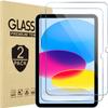 [2 Pack] Screen Protector For iPad 11th (A16) /10th Generation 10.9 Inch 2025/2022 Model A2696/A2757/A2777/A3354/A3355/A3356 Tempered Glass Film Guard for iPad 11th/10th Gen 10.9" Inch [Face ID & Pencil Compatible] Anti- Scratch HD Clear view 1