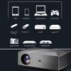 XARONF 1080P Projector, Full HD Movie Projector, Home Theater Video Projector Compatible w/HDMI/PC/DVD/TV view 2