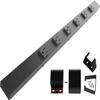 24 Hardwired Power Strip (NO Power Cord), 6 Vertical Tamper Resistant Outlets (NEMA 5-15R - NOT 20Amp), NO Ears (Without mounting tabs on Both Ends), Black view 1