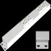12 Hardwired Power Strip (NO Power Cord), 4 Vertical Tamper Resistant Outlets (NEMA 5-15R - NOT 20Amp), with Ears (with mounting tabs on Both Ends), White view 1