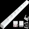 24 Hardwired Power Strip (NO Power Cord), 6 Vertical Outlets (NOT Tamper Resistant), NO Ears (Without mounting tabs), 15A (NOT a 20 Amp Unit), USB, White view 1