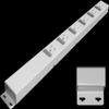 20 Hardwired Power Strip (NO Power Cord), 6 Vertical Outlets (NOT Tamper Resistant), with Ears (with mounting tabs on Both Ends), 15A (NOT a 20 Amp Unit), White view 1