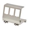 Tripp Lite 3-Port Metal DIN-Rail Mounting Module for Snap-in Keystone Jacks, Attaches to Standard 35 Millimeter (mm) DIN Rail with no Tools, TAA Compliant, Manufacturer's Warranty (N063-003) view 2