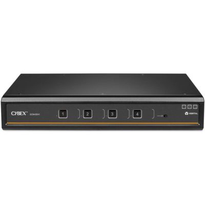 Vertiv Cybex SC900 Secure KVM | Dual Head | 4 Port Universal and DVI-D | NIAP version 4.0 Certified - Secure Desktop KVM Switches | Secure KVM Switch | Dual Head | NIAP Certified | Secure Keyboard | 2