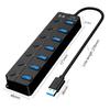 Tianle USB Hub, 7-Port USB 3.0 Ultra Slim Data Hub with Individual LED Power Switches Compatible with MacBook Air, iMac, Surface Pro, Laptop, USB Flash Drives, Mobile HDD view 3