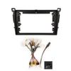 9'' Car Radio Stereo Dash Frame Fascia Bezel Panel w/Power Harness Cable Compatible for Toyota RAV4 2013 14 15 16 17 18 Install Mount Kit view 1