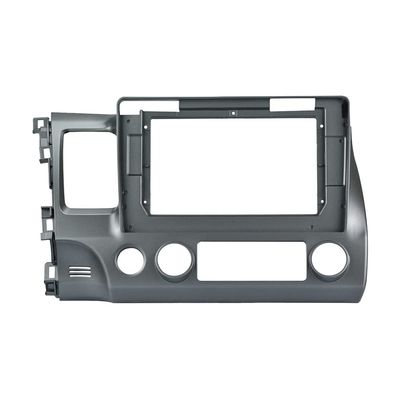 10.1'' Car Radio Stereo Dash Frame Fascia Bezel Panel Compatible for Honda Civic 2007 08 09 10 11 Left Hand Drive Install Mount Kit