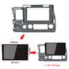 10.1'' Car Radio Stereo Dash Frame Fascia Bezel Panel Compatible for Honda Civic 2007 08 09 10 11 Left Hand Drive Install Mount Kit view 2