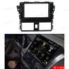 10.1'' Car Radio Stereo Dash Frame Fascia Bezel Panel w/Power Harness Cable Compatible for Toyota Vios 2013 14 15 16 Install Mount Kit view 4