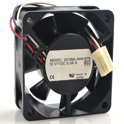 2410ML-04W-B76 12V 0.58A 6.96W 4000RPM 45CFM 60X60X25MM 3-Wire Cooling Fan