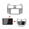 9'' Car Radio Stereo Dash Frame Fascia Bezel Panel Compatible for Toyota 4 Runner 2010 11 12 13 14 15 16 17 18 19 Install Mount Kit Silver view 4
