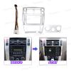 10.1'' Car Radio Stereo Dash Frame Fascia Bezel Panel w/Power Harness Cable Compatible for Hyundai Tucson 2004 05 06 07 08 09 Install Mount Kit view 3