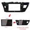 10.1'' Car Radio Stereo Dash Frame Fascia Bezel Panel w/Power Harness Cable Compatible for TOYOTA Corolla 2013 14 15 16 17 18 Install Mount Kit view 2