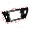 10.1'' Car Radio Stereo Dash Frame Fascia Bezel Panel w/Power Harness Cable Compatible for TOYOTA Corolla 2013 14 15 16 17 18 Install Mount Kit view 4
