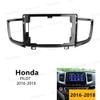10.1'' Car Radio Stereo Dash Frame Fascia Bezel Panel Compatible for Honda Pilot 2016 17 18 Install Mount Kit view 2