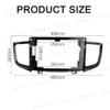 10.1'' Car Radio Stereo Dash Frame Fascia Bezel Panel Compatible for Honda Pilot 2016 17 18 Install Mount Kit view 4