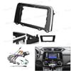 10.1'' Car Radio Stereo Dash Frame Fascia Bezel Panel w/Power Harness Cable Compatible for Honda CRV 2017 18 19 20 Install Mount Kit view 3