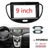 9'' Car Radio Stereo Dash Frame Fascia Bezel Panel Compatible for Hyundai I10 2008 09 10 11 Install Mount Kit view 2