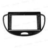 9'' Car Radio Stereo Dash Frame Fascia Bezel Panel Compatible for Hyundai I10 2008 09 10 11 Install Mount Kit view 3