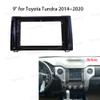 9'' Car Radio Stereo Dash Frame Fascia Bezel Panel Compatible for Toyota Tundra 2014 15 16 17 18 19 20 Install Mount Kit view 2