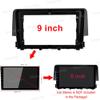 9'' Car Radio Stereo Dash Frame Fascia Bezel Panel Compatible for Honda Civic 2016 17 18 19 Mount Kit view 4