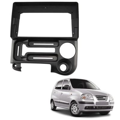 9'' Car Radio Stereo Dash Frame Fascia Bezel Panel Compatible for Hyundai Santro 2003 04 05 Install Mount Kit