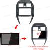 10.1'' Car Radio Stereo Dash Frame Fascia Bezel Panel Compatible for Nissan Sunny Almera 2014 15 16 17 18 Install Mount Kit view 3